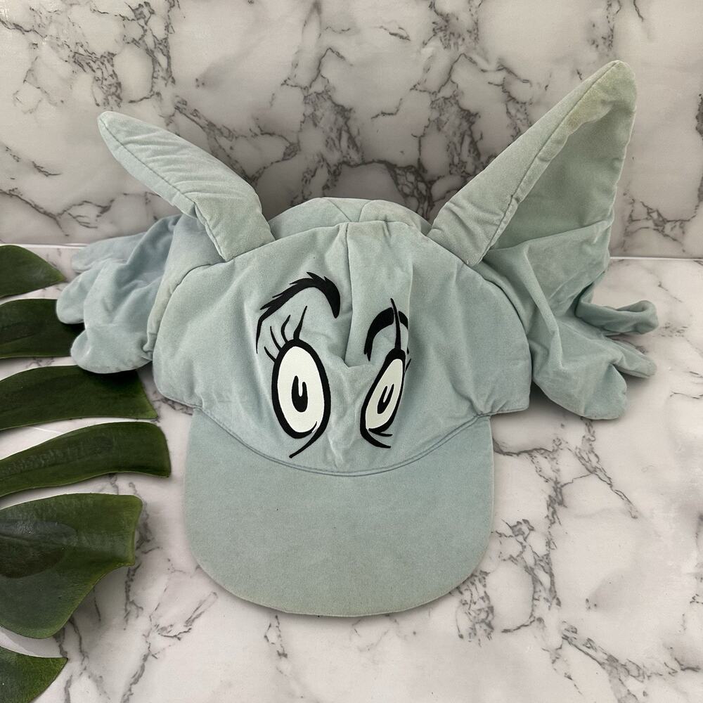 Universal Studios Dr Seuss Horton Hears Who Elephant Hat Vintage Blue Costume